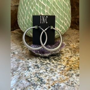 INC Silver Spring Hoop Earrings